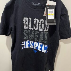 Under Armour Black and Blue Kids Shirt